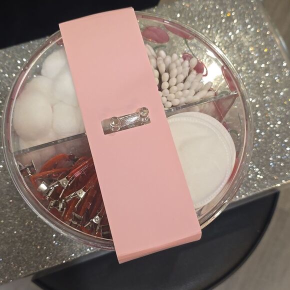 Tamid Cherry Bliss Edition 4-Section Rotating Storage Container w/Clips - Picture 4 of 7